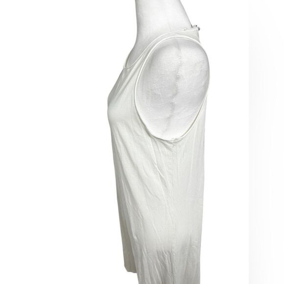 Madewell Softfade Cotton Cover-Up Tank Dress medium cream white - Picture 4 of 13